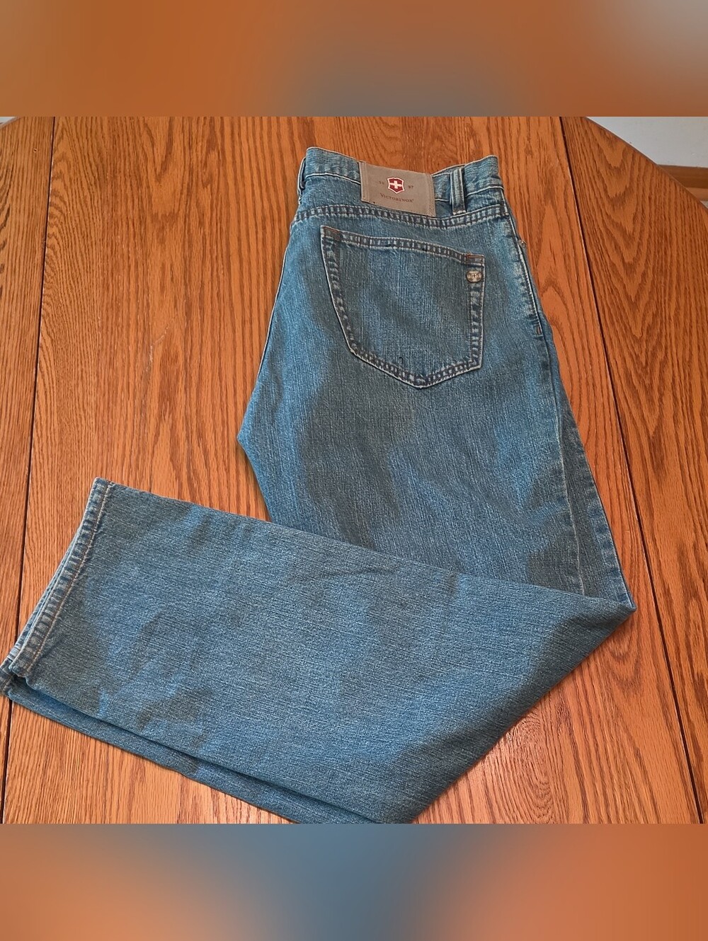 Victorinox Men's Blue Relaxed Fit Jeans Size 34-32